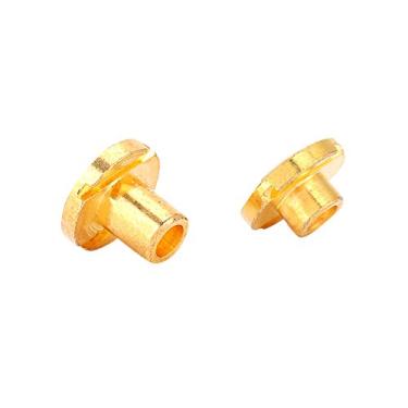 Imagem de Acouto 2 PCS 5mm e 7,8mm Retentor de árvore de Cordas de Guitarra Elétrica Com Parafusos - Guias de Cordas de Guitarra de Liga de Cobre-zinco Melhor Estabilidade e Longevidade das (Ouro)