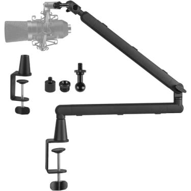 Imagem de Suporte Pedestal de Mesa Articulável para Microfone Condensador, Suporte Ajustável