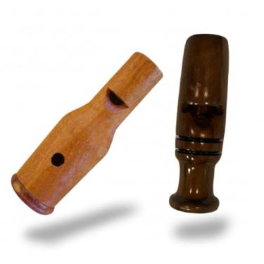 Imagem de Apito Inhambu Açu 03 + Apito Jaó 30 Pios em madeira profissionais