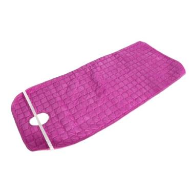 Imagem de Colchão de cama para salão de beleza engrossado para evitar deslizamento Almofada de cama para massagem em spa com furo Material de algodão roxo 80 x 190 cm Ideal para