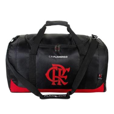 Imagem de Bolsa Sacola De Viagem Mala Esportiva Oficial Flamengo, Preto