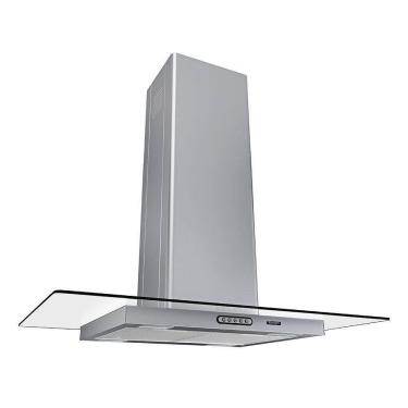 Imagem de Coifa Ilha 90cm Vidro Reto Terim Inox 110V