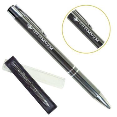 Imagem de Caneta Personalizada Coloridas Cursos Metal Profissional Enfermagem - 