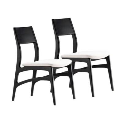 Imagem de Conjunto 2 Cadeiras Madeira Maciça Alento - Elegance Decor