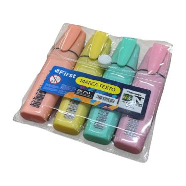 Imagem de Kit 4 Marca Texto tons pastel