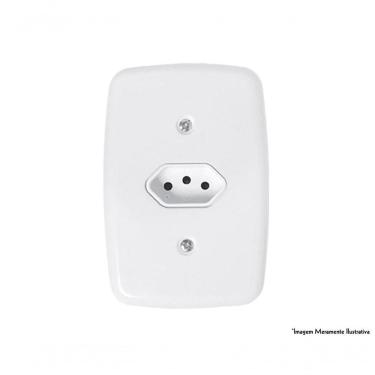 Imagem de Tomada Ideale Br 2p+t 10a 250v C/pl 3211 C/12pcs