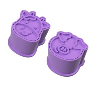 Imagem de Kit 2 Ejetor Fazendinha Vaca Porco - Embody 3d