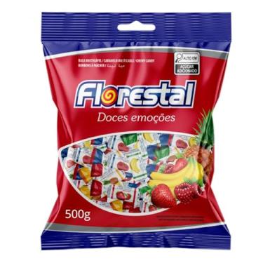 Imagem de Bala Mastigável De Frutas Sortidas C/100un 500g - Florestal