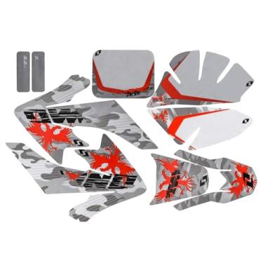 Imagem de Xufxumer Kit de carenagem gráfica de decalque adesivo para bicicleta suja CRF50 Pit Pro