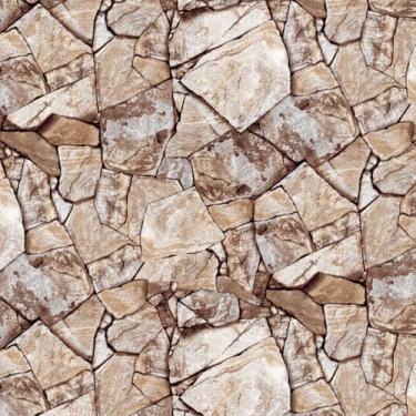 Imagem de Papel de parede de tijolo e pedra - papel de parede de 43,9 cm x 499,9 cm de contato de rocha descasque e cole para paredes de destaque, sala de estar, quarto, lareira, decoração Airbnb - Removível