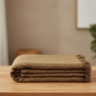 Imagem de Manta Para Sofá Cama Kit 300M x 180M Metros King Super Gigante 100% Algodão Premium,manta para sofá,capa para sofá(Marrom)