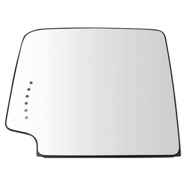 Imagem de FUZIDDN Substituição de vidro do espelho de reboque do lado esquerdo do motorista aquecido para Chevy Silverado GMC Sierra 1500/2500/3500 2014-2017, com seta, placa traseira e suporte - Compatível com