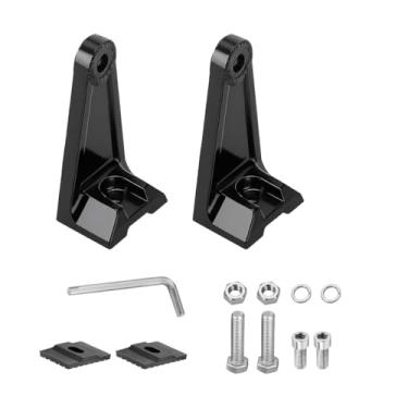 Imagem de Sandfren Kit de suporte deslizante de barra de luz LED para carro, 2 peças, base de luz de trabalho de caminhão inferior ajustável com chave de parafusos, suporte de montagem de holofote de veículo de