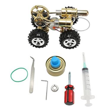 Imagem de Kit de modelo de motor Stirling Mini motor Stirling Motor Experimento de ciências físicas Carro de brinquedo Ferramenta de aprendizagem educacional precoce para crianças Adultos