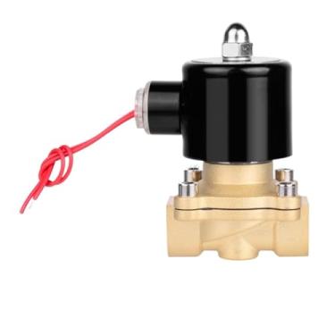 Imagem de Válvula solenóide normalmente fechada de latão - entrada água 2 W para aplicações 12 V, 24, 110 Adequada para e ar(1",24V)