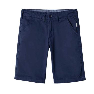 Imagem de Bermuda Básica Infantil Menino Hering Em Sarja Azul-Masculino