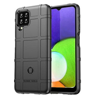 Imagem de IDEWEI Capa para Samsung Galaxy F22, fibra de carbono refinada, anti-queda, anti-impressões digitais, proteção integral. A capa do telemóvel é compatível com Samsung Galaxy F22