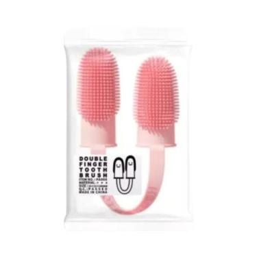 Imagem de Escova De Dentes Para Cães E Gatos, Conjunto De Dois Dedos Para Limpez