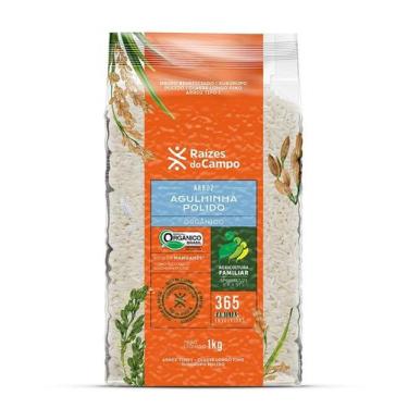 Imagem de Arroz Agulhinha Polido Organico Raizes do Campo 1kg