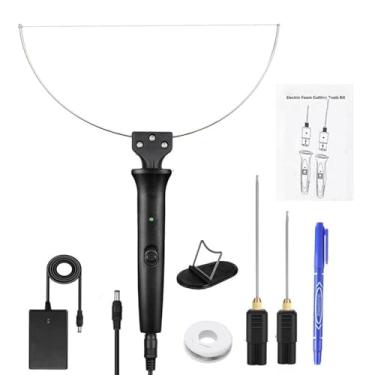 Imagem de 8 peças Cutter Elétrico de Espuma 3-em-1 Caneta DIY 18W Placa KT Derretimento Quente Escultura Modelo Artístico Fabricação Artesanato para Casa e Escola 100-240V