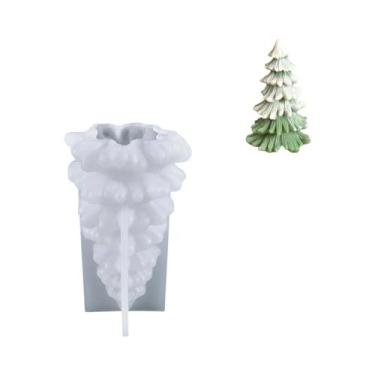 Imagem de Molde De Silicone Para Árvore De Natal 3D DIY Para Sabonete Artesanal,