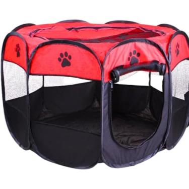 Imagem de Cercado Delimitador Dobrável Casinha Pet Portátil Cachorro