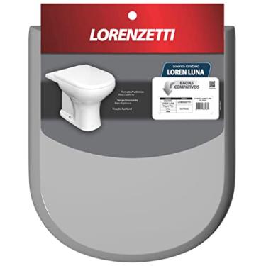 Imagem de Assento Sanitário Loren Luna Cinza de Polipropileno Lorenzetti