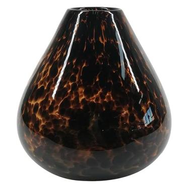 Imagem de VASO DE VIDRO MARROM E PRETO