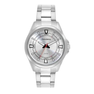 Imagem de Mondaine Relógio Masculino Prata Aço Analógico Mostrador Prata