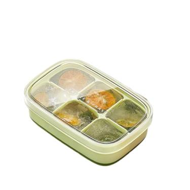 Imagem de Forma de Gelo de Silicone com Tampa – 6 Cavidades Grandes, Flexível, Durável e Fácil de Desenformar, Cores variadas