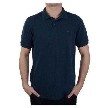Imagem de Camisa Polo Masculina Ogochi Slim Piquet Marinho - 0075-Masculino