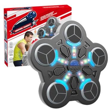 Imagem de Máquina de Boxe com Música,Brinquedos Musicais Elétricos - Prancha de Treino Musical de Boxe | para Crianças Meninos Meninas Ginásio em Casa Sala de Estar Sala de Jogos Interior