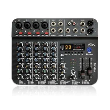 Imagem de Mesa de Som Interface 8 Canais Bluetooth USB Voik VMX-08