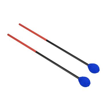 Imagem de LiebeWH Marimba Marimba, Marretas de Percussão de Fio de Algodão de Fibra de Carbono para Iniciantes e Bandas Escolares (cabeça azul)
