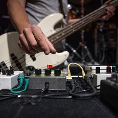 Imagem de 10 peças de interruptor de pedal de efeito de guitarra para pedal de efeito elétrico tampa protetora para guitarra (8 cores)