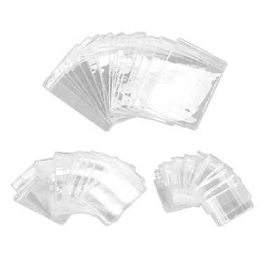 Imagem de MUNEFE Sacos transparentes para joias, sacos transparentes com zíper para joias, bolsas de joias transparentes de plástico para brincos, anéis, joias (120 peças)
