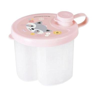 Imagem de Dosador Porta Leite Em Pó Com 3 Divisórias Estampados Plasútil Baby, B