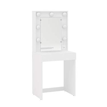 Imagem de Penteadeira Camarim Lavínia 1 Gaveta Branco Politorno