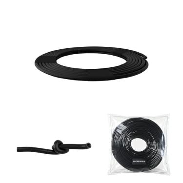 Imagem de SPONDWILD Tubo de distribuição em branco de 1/4 polegada Mangueira de irrigação por gotejamento, tubo de linha de gotejamento preto para sistema e peças de irrigação de jardim pequeno, linha de tubo