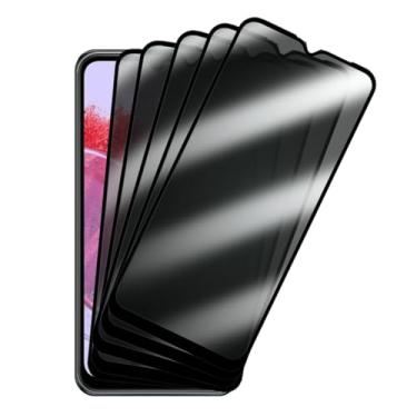 Imagem de Película de Privacidade em Vidro Temperado 9H para Samsung Galaxy M34, Anti-Spy, 5 Unidades