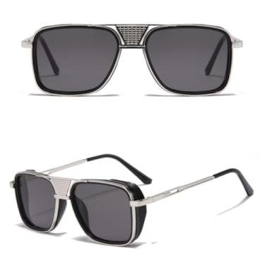 Imagem de VFDHN Óculos de Sol Steampunk Fashion para Homens Vintage Punk e Fashion(3)