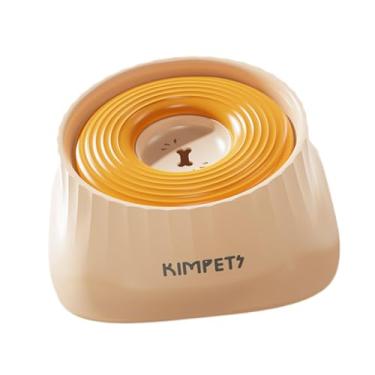 Imagem de Baoblaze Bebedouro para cães, dispensador de água para animais de estimação, comedouro de hidratação lenta, bebedouro para gatos, Amarelo