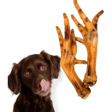 Imagem de Pé de Galinha Desidratado para Cachorros Pet 6 Unidades Petisco Natural Rico em Colágeno
