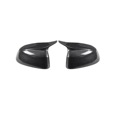 Imagem de Compatível com bmw x3 x4 x5 x6 x7 ix3 g01 g02 g05 g06 g07 g08 2018-2025 capa de espelho retrovisor do carro chifre de vaca decorativo 2 peças(Carbon fiber pattern)