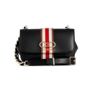 Imagem de Guess Bolsa feminina jeans preta de polietileno, Preto