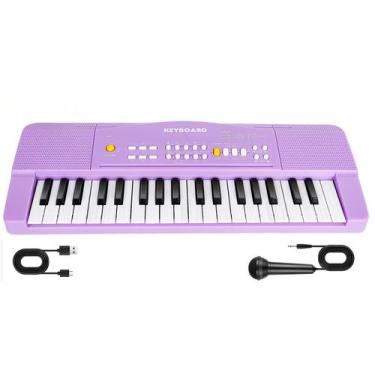 Imagem de Piano de brinquedo M SANMERSEN de 37 teclas com microfone para criança