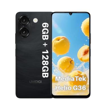 Imagem de Smartphone UMIDIGI Note 90C 6GB+128GB/1TB TF, Carregamento Rápido 18W, Tela de 90HZ, Bateria 5000mAh, Câmera Dupla 50MP+2MP, Tela HD+ 1600x720, Android 14 Go Edition (Preto)