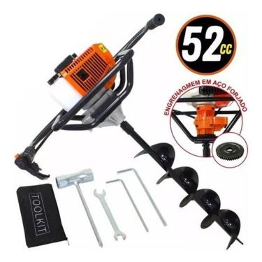 Imagem de Perfurador De Solo 2t 52cc 2,5hp Com Broca 80x15cm Vps520-s