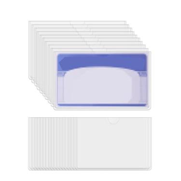 Imagem de Protetor de cartão de segurança social transparente Medicare capa para cartão de crédito carteira de motorista cartão de visita PVC compartimento para carteira de seguro cartões de identificação SSN