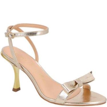 Imagem de Sandália Stiletto Bico Folha Laço Luiza Barcelos 12820040-Feminino